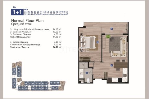 2+1 Penthouse à Antalya, Turkey No. 21541 26