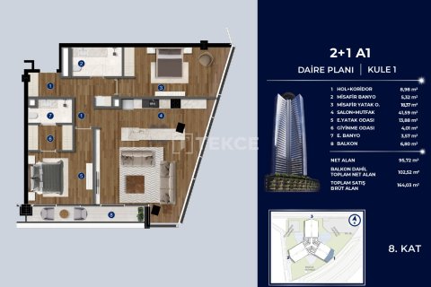 1+1 Apartment in Istanbul, Turkey No. 20751 25