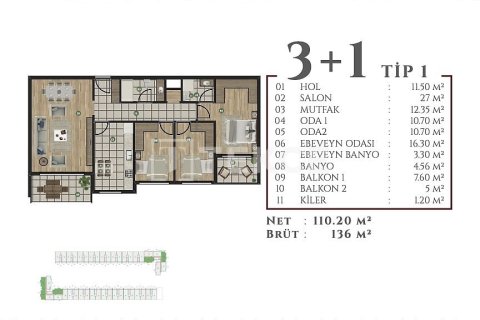 2+1 Apartment en Izmir, Turkey No. 45814 15