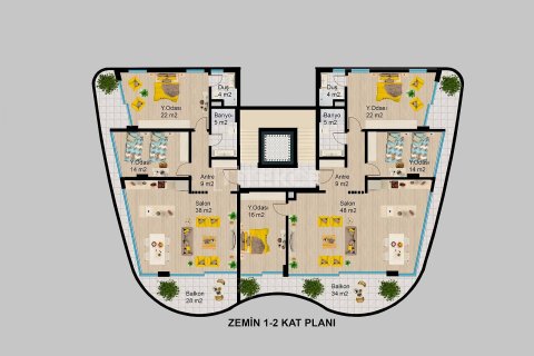 4+1 Penthouse à Alanya, Turkey No. 10973 6