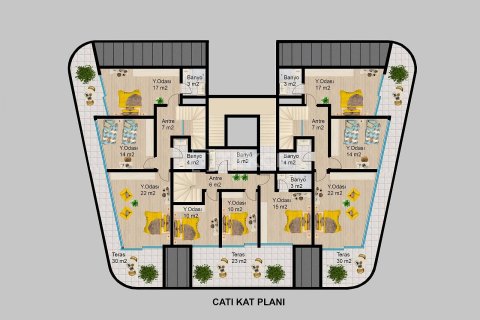 4+1 Penthouse à Alanya, Turkey No. 10973 4