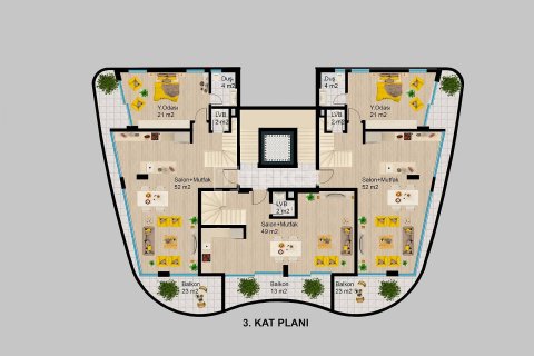 4+1 Penthouse à Alanya, Turkey No. 10973 5