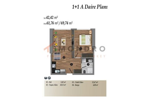 4+1 Appartement à Kadikoy, Turkey No. 17984 17