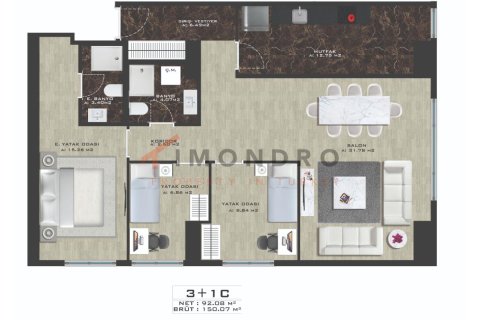 4+1 Apartment en Kadikoy, Turkey No. 21442 21