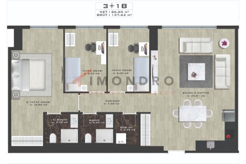 4+1 Apartment en Kadikoy, Turkey No. 21442 20