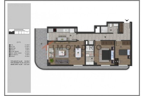 1+1 Apartment en Kâğıthane, Turkey No. 16912 9