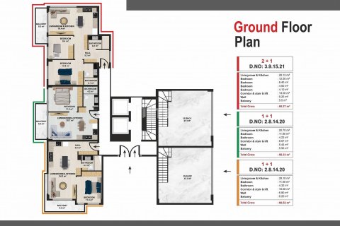 2+1 Penthouse en Alanya, Turkey No. 11562 24