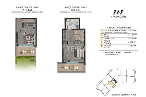 4+1 Penthouse in Basiskele, Turkey No. 61296 15