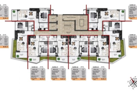 Квартира с 5 комнатами в Демирташ, Турция №13341 15