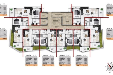 Квартира с 5 комнатами в Демирташ, Турция №13341 16