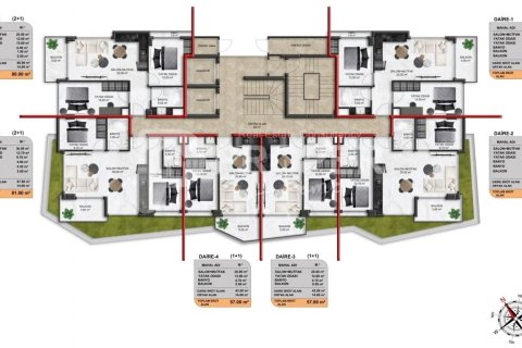 5 rooms Appartement à Demirtas, Turkey No. 13341 20