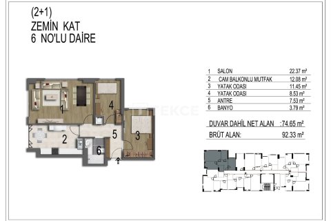 4+1 Appartement à Istanbul, Turkey No. 15131 8