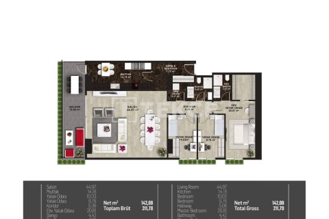 5+1 Appartement à Istanbul, Turkey No. 23665 24