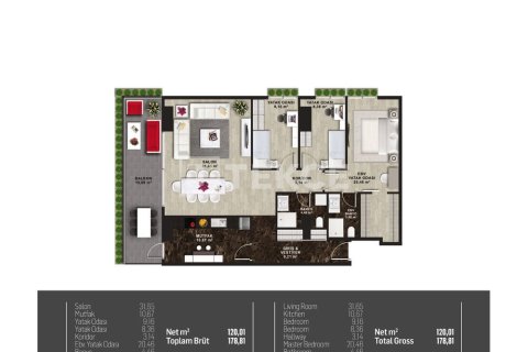 5+1 Appartement à Istanbul, Turkey No. 23665 25