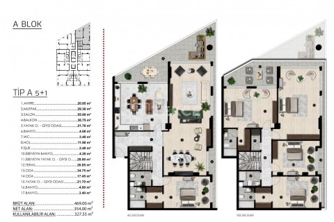 5+1 Appartement à Bursa, Turkey No. 11488 4