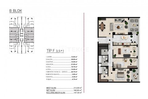 5+1 Appartement à Bursa, Turkey No. 11488 5