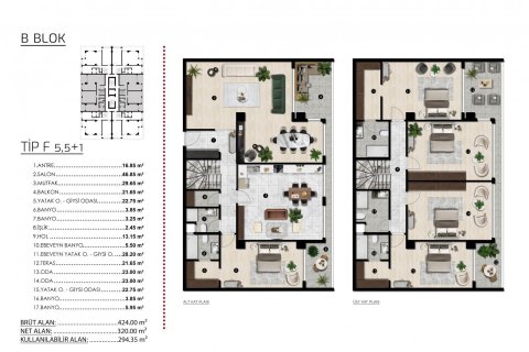 5+1 Apartment en Bursa, Turkey No. 11488 29