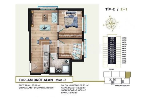 2+1 Apartment en Istanbul, Turkey No. 11487 8