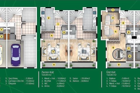 Вилла 4+1 в Стамбул, Турция №74054 3