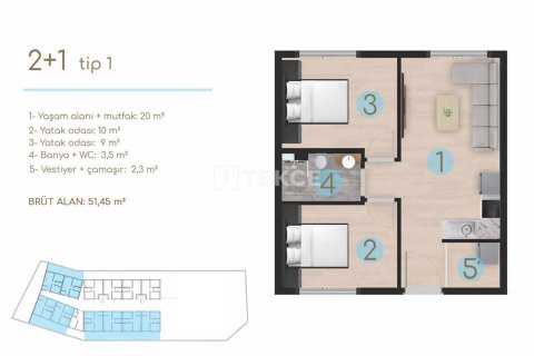 2+1 Appartement à Cesme, Turkey No. 17559 24