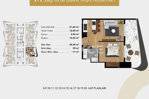 2+1 Apartment en Izmir, Turkey No. 21295 22