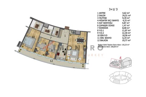 4+1 Appartement à Basaksehir, Turkey No. 17952 10