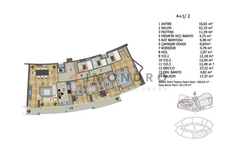 4+1 Appartement à Basaksehir, Turkey No. 17952 14