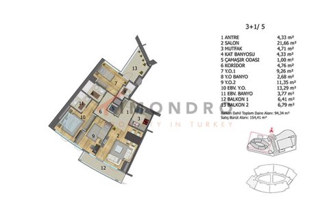 4+1 Appartement à Basaksehir, Turkey No. 17952 12