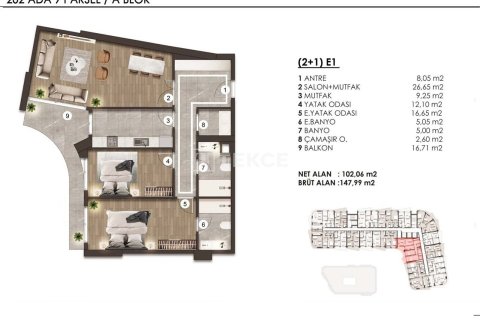 4+1 Apartment en Bueyuekcekmece, Turkey No. 17524 30