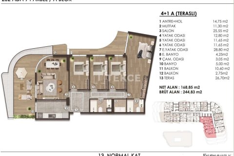 4+1 Appartement à Bueyuekcekmece, Turkey No. 17524 28