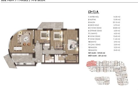 4+1 Apartment en Bueyuekcekmece, Turkey No. 17524 24