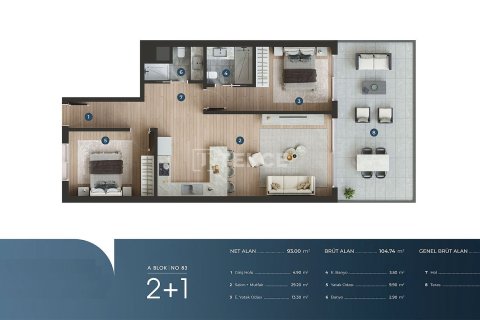 3+1 Appartement à Cesme, Turkey No. 75068 20