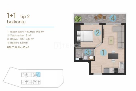 1+1 Appartement à Cesme, Turkey No. 17562 20