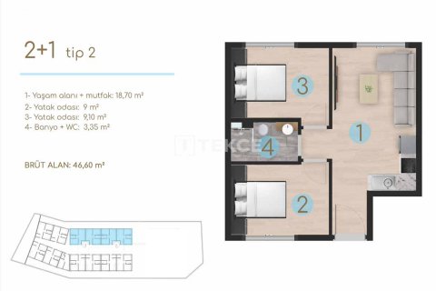 1+1 Appartement à Cesme, Turkey No. 17562 26