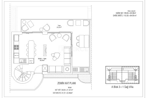 3+1 Villa in Milas, Turkey No. 69891 26