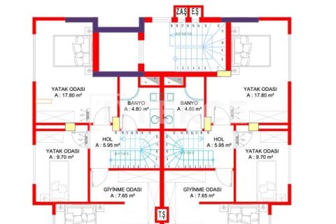 Квартира 3+1 в Аланья, Турция №14389 11