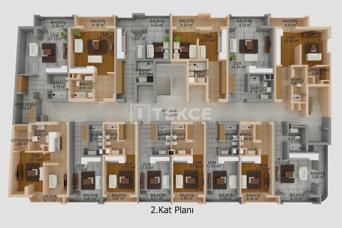 Квартира 3+1 в Ялова, Турция №91109 24