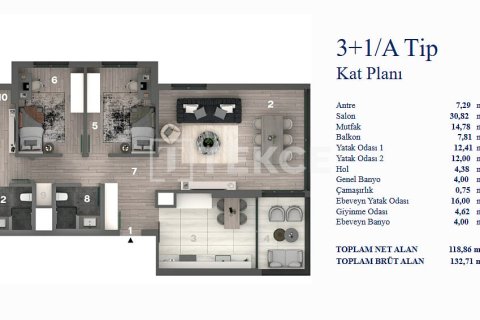4+1 Appartement à Ankara, Turkey No. 91108 26