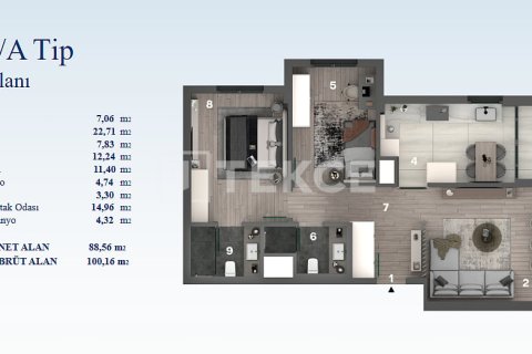 4+1 Appartement à Ankara, Turkey No. 91108 24