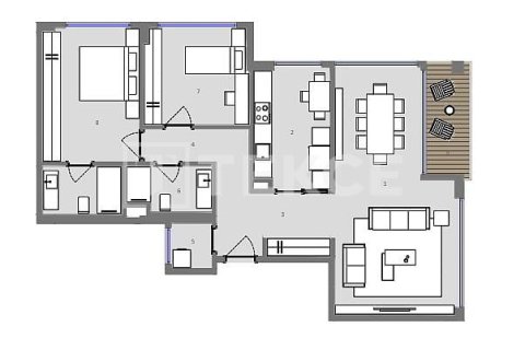 4+1 Apartment en Istanbul, Turkey No. 11762 2