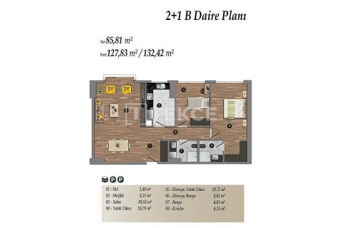 1+1 Apartment in Istanbul, Turkey No. 11351 17