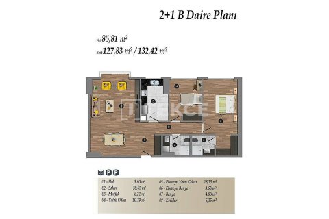 1+1 Apartment in Istanbul, Turkey No. 11351 16