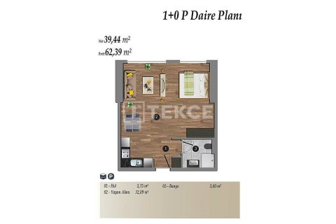 1+1 Apartment in Istanbul, Turkey No. 11351 25