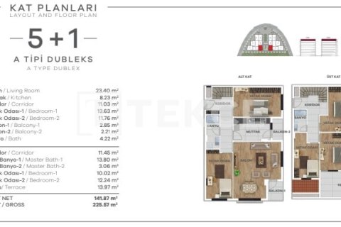 3+1 Appartement à Istanbul, Turkey No. 12498 4