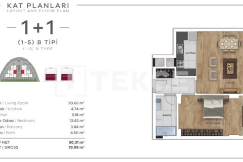 3+1 Apartment en Istanbul, Turkey No. 12498 11