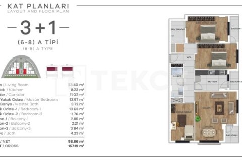 3+1 Apartment in Istanbul, Turkey No. 12498 6