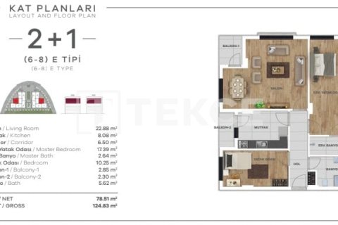 2+1 Appartement à Istanbul, Turkey No. 12497 12