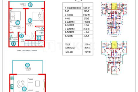 1+1 Appartement à Alanya, Turkey No. 53499 30