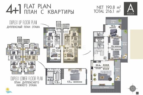 4+1 Penthouse in Alanya, Turkey No. 11001 20