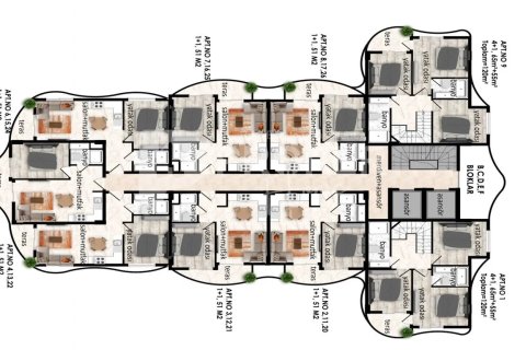 3 habitaciones Apartment en Alanya, Turkey No. 12168 28